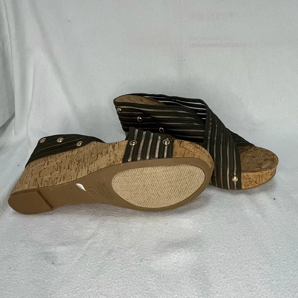 Cato Cork Wedge Sandals NEW - Picture 8 of 9